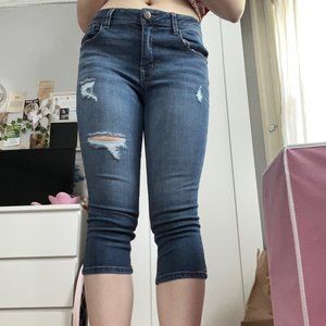 Y2K Denim Capris Size 6